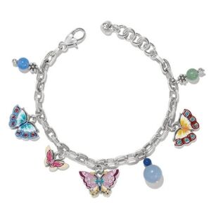 Brighton: Kyoto Butterfly Charm Silver Bracelet